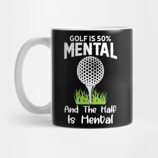 Golf Player Mental Quote Mug